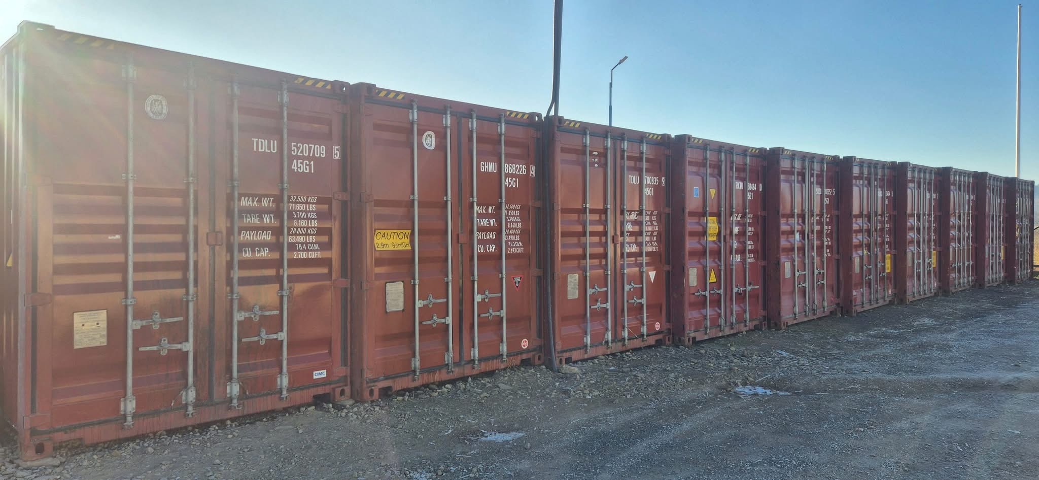 Bordowe kontenery morskie 40 HC do wynajęcia, około 30 m²